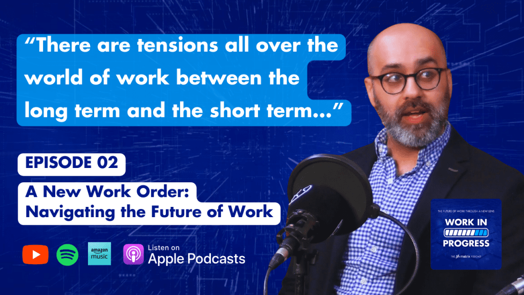 The Matrix Podcast Work In Progress panel featuring in The People Space