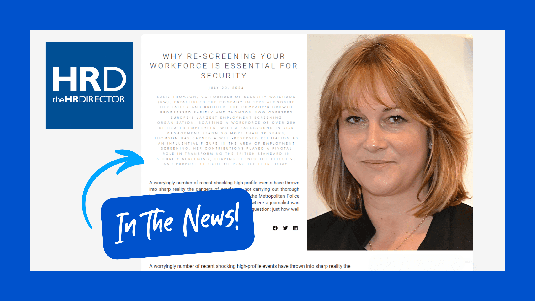 The HR Director: Why Re-Screening Your Workforce Is Essential For Security
