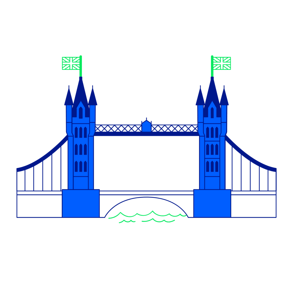 Central Government Procurement - Icon- london bridge Matrix Milestone