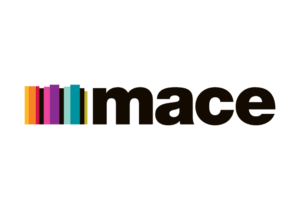 Mace logo with four colourful vertical bars followed by the word 'mace' in black font.
