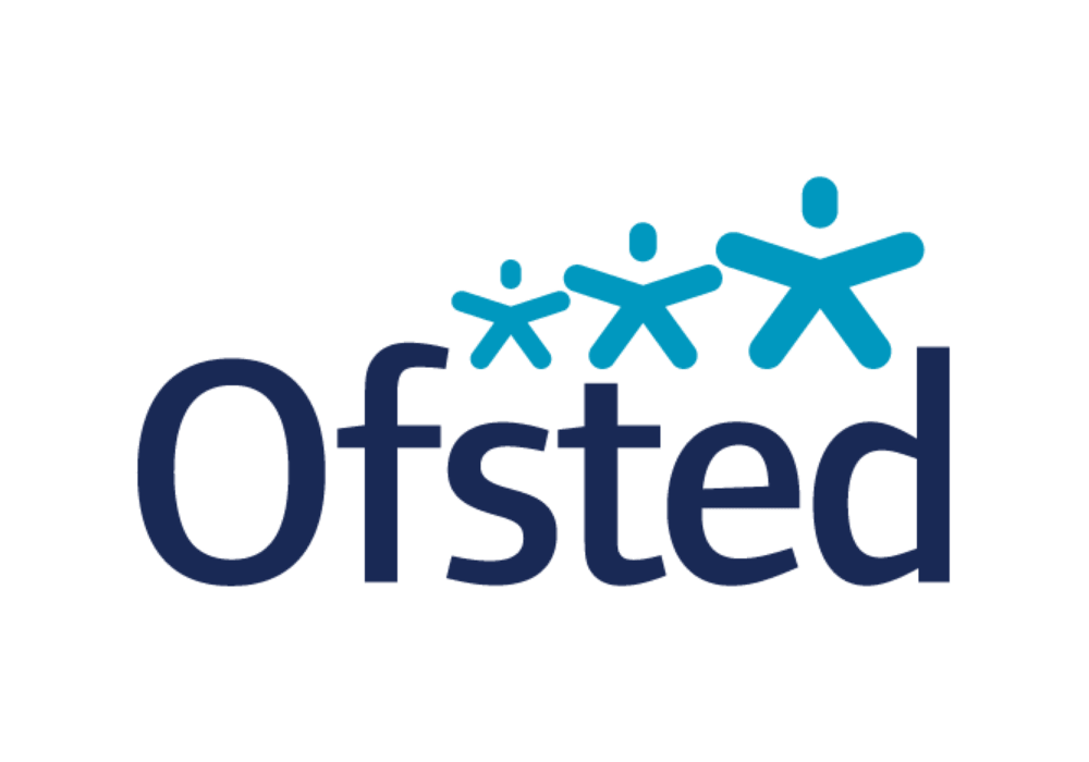 Ofsted logo with blue stylised figures above the name.