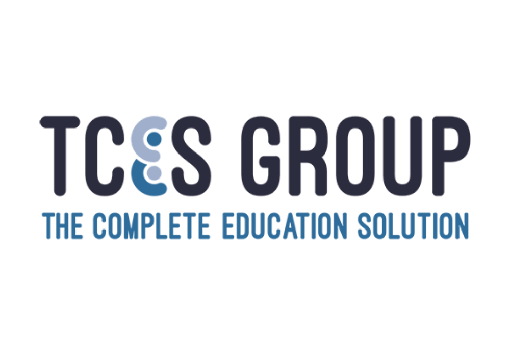 Logo of TCES Group with the tagline "The Complete Education Solution" in blue text.