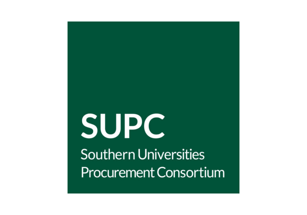 Green square with white text reading "SUPC Southern Universities Procurement Consortium".
